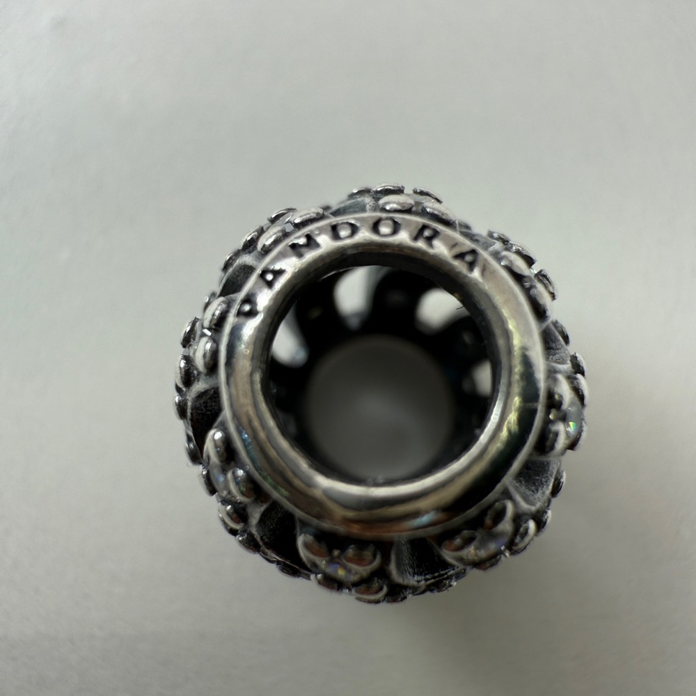 Pandora Openwork Swirl Pavé CZ Charm Sterling ALE S925 - Picture 5 of 8